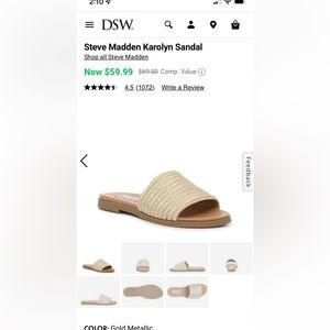 steve madden gold sandals